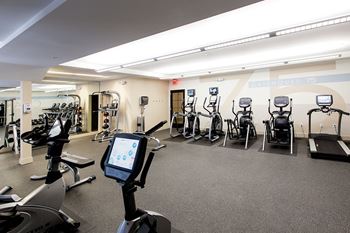 Fitness Center Cardio Equipment at Gatehouse 75, Charlestown, MA, 02129